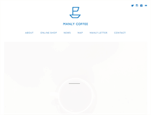 Tablet Screenshot of manly-coffee.com